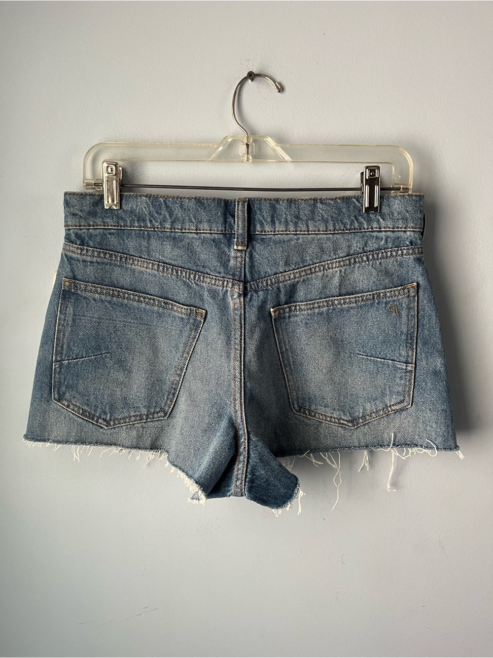 NWT Anthropologie Pilcro Light Blue Cutoff High Rise Denim Shorts Size 28 - Picture 2 of 12